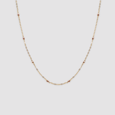 14K Rose Gold Ball Chain Necklace BlackSugar-Best Online Jewelry Shop Located West Los Angeles